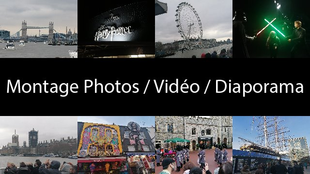 Création de montages Photos, Vidéo et Diaporama